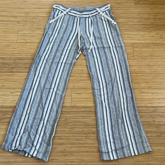 Rewind Stripped Linen Pants - Picture 3 of 8